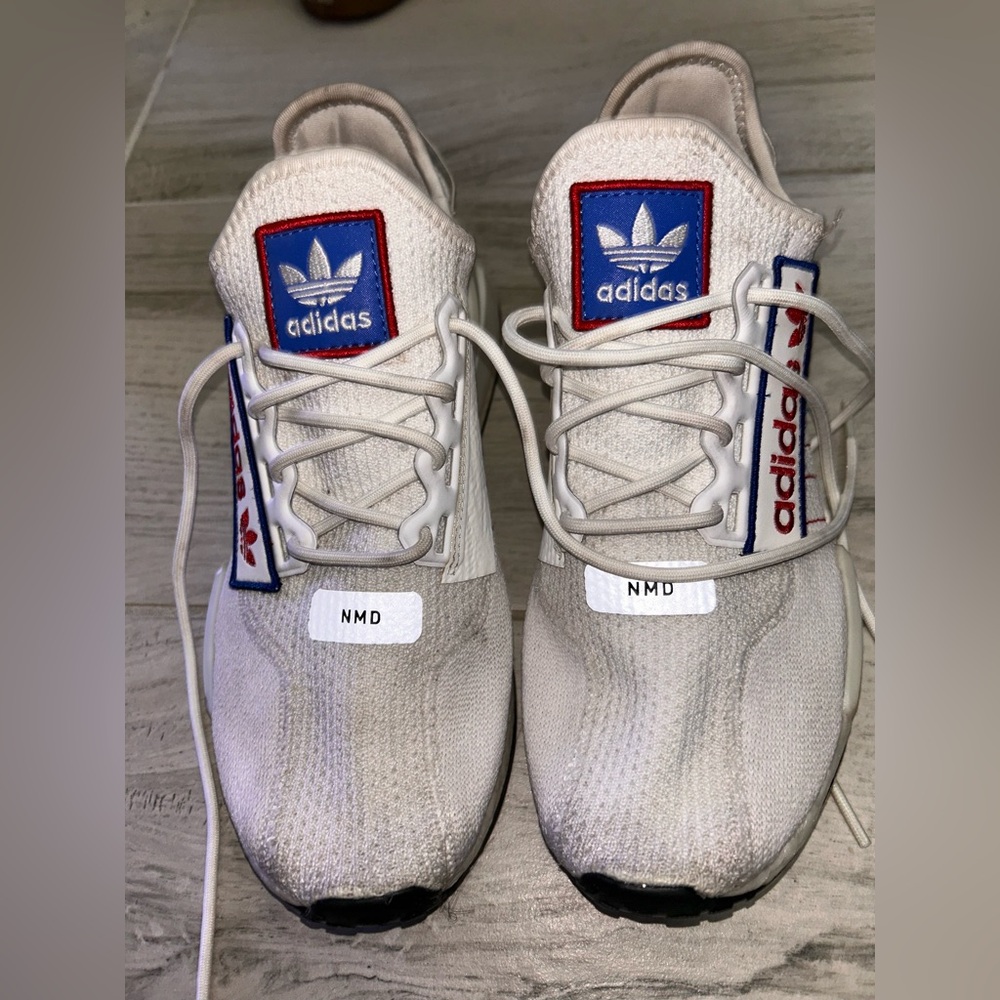 Adidas Sneakers with White and Blue Accents